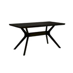 Tavolo da pranzo rettangolare con gambe incrociate - 152 cm