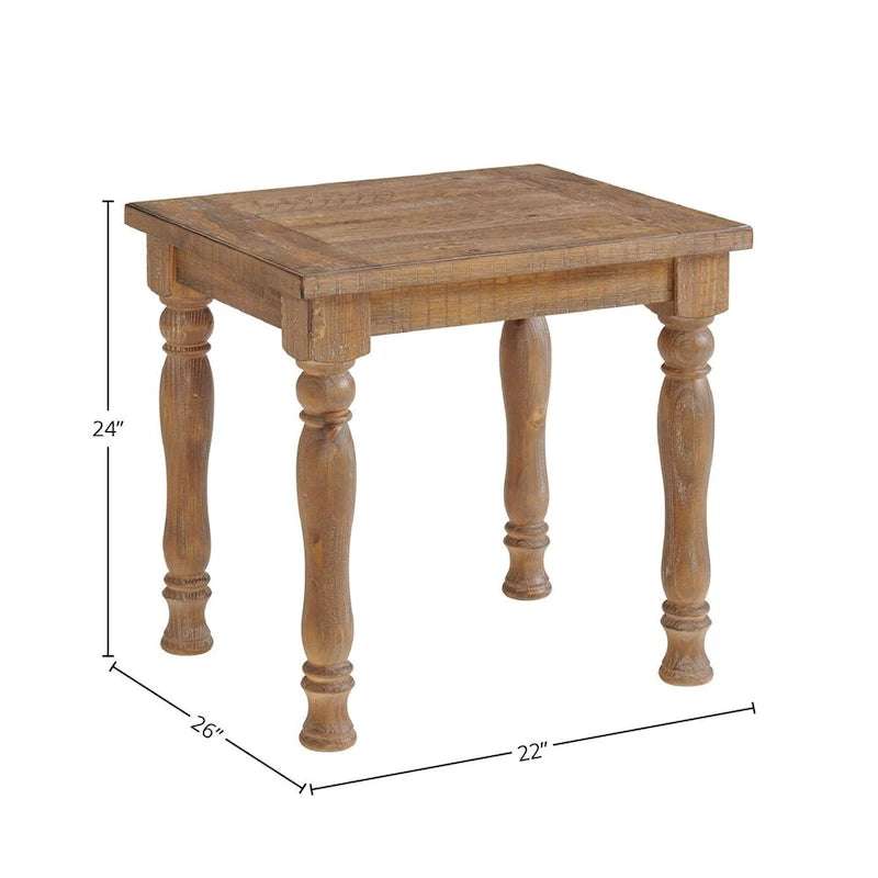 Tavolino con gambe tornite, 22x26