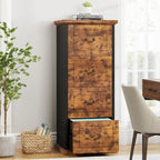 Schedario in Legno a 4 Cassetti Alto 129,5 cm per Documenti A4 / Letter